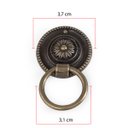 Ver imagem 2 de Kit Puxador Colonial Argola Ouro Velho com 10 unidades