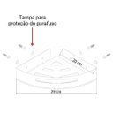 Ver imagem 5 de Kit 2 Prateleiras de Canto para Quarto Inox Preto Multiuso