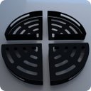 Ver imagem 4 de Kit 2 Prateleiras de Canto para Quarto Inox Preto Multiuso