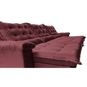 Ver imagem 4 de Sofá Retrátil e Reclinável 3,55m Cama inBox Big Fresh com SoftGel D40 Velupluma Vinho