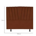 Ver imagem 3 de Cabeceira King Cama Box Estofada 195 Cm Lile Veludo:terracota