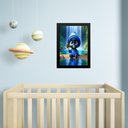 Ver imagem 1 de Quadro Infantil Orixá Baby Logun Edé 45x34cm - com Vidro:moldura Branca