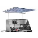 Ver imagem 2 de Carrinho de Cachorro Quente e Lanche Inox com Toldo Rodas Maciças Cefaz