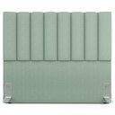 Ver imagem 3 de Kit Cabeceira Cama Box Casal 140cm e Calçadeira Recamier Baú Dália W01 Linho Verde Menta - Lyam Deco