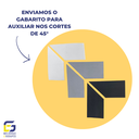 Ver imagem 4 de Moldura Painel Ripado Eva Autocolante Liso 7cmx5mm 5 Metros - Cinza
