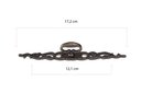 Ver imagem 2 de Kit Puxador Colonial Argola Ouro Velho com 8un Pz1027