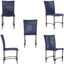 Ver imagem 5 de Mesa Ascoli 100 Cm com 4 Cadeiras Cannes de Alumínio, Pintura Fendi e Trama Tela de Corda Náutica