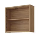 Ver imagem 4 de Armario Aereo Divina 80 Cm com 2 Portas Freijo/titanium Freijo/titanium