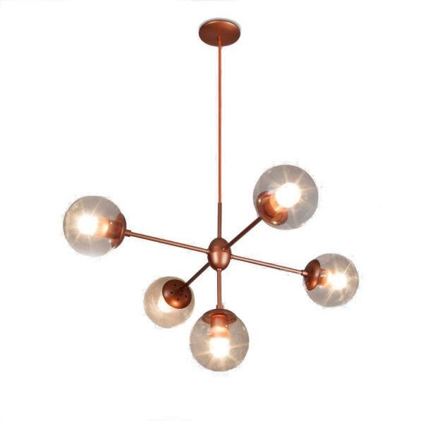 Lustre Pendente Bubles Cobre 16330-5 Usina - 1