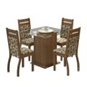 Conjunto Sala de Jantar Mesa e 4 Cadeiras Dijon Madesa - 6