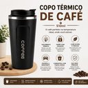Ver imagem 1 de Copo Térmico de Café 510ml Aço Inox com Tampa Antivazamento Mantém Quente e Frio para Viagem