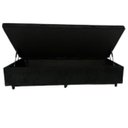 Ver imagem 2 de Cama Báu Base Box Solteiro Preto Suede, Rc.