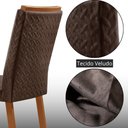 Ver imagem 5 de Mesa de Jantar Olímpia 120cm Tampo MDF Laminado Canto Copo com 4 Cadeiras Lisa