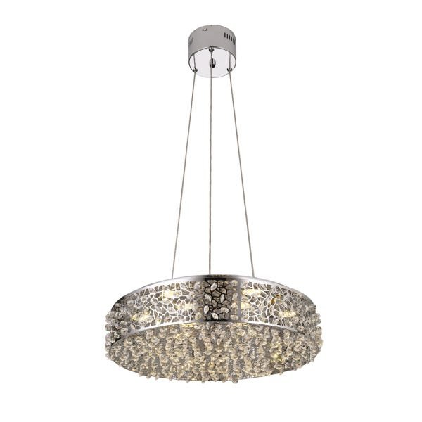 Lustre Pendente Cristal K9 Transparente  Led Incluso - 1