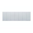 Ver imagem 2 de Cabeceira Casal Modulada Estofada para Cama Box 20cm X 45cm - Courino Branco