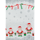 Ver imagem 2 de Kit 5 Pano de Prato Reno Metalizado Natal - 59cm X 40cm