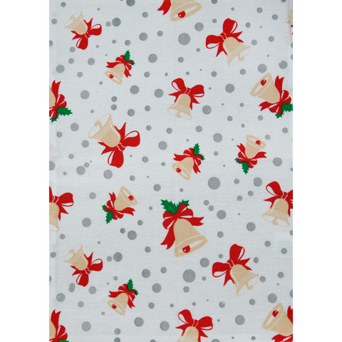 Kit 5 Pano de Prato Reno Metalizado Natal - 59cm X 40cm