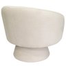 Poltrona Decorativa Liz Base Giratória Bouclê Off White - Nexta Casa - 8