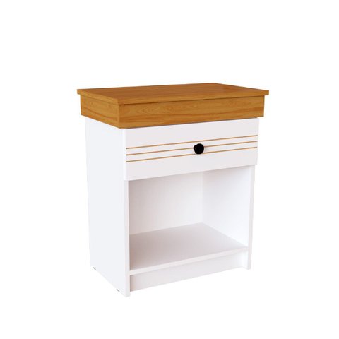 Mesa Cabeceira Compacta 1 Gaveta para Quarto