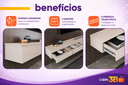 Ver imagem 4 de Rack Suspenso para Painel ou TV até 55 Polegadas 2 Gavetas 135 Aura Off White