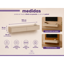Ver imagem 5 de Rack Suspenso para Painel ou TV até 55 Polegadas 2 Gavetas 135 Aura Off White