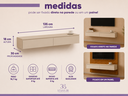 Ver imagem 5 de Rack Suspenso para Painel ou TV até 55 Polegadas 2 Gavetas 135 Aura Off White