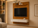 Ver imagem 3 de Rack Suspenso para Painel ou TV até 55 Polegadas 2 Gavetas 135 Aura Off White