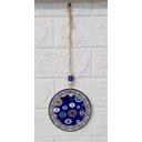 Ver imagem 2 de Mandala Porcelana Olho Grego Proteção Enfeite Amuleto 25 Cm