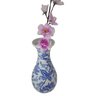 Vaso Decorativo de Porcelana Azul e Branco - 3