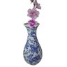 Vaso Decorativo de Porcelana Azul e Branco - 2