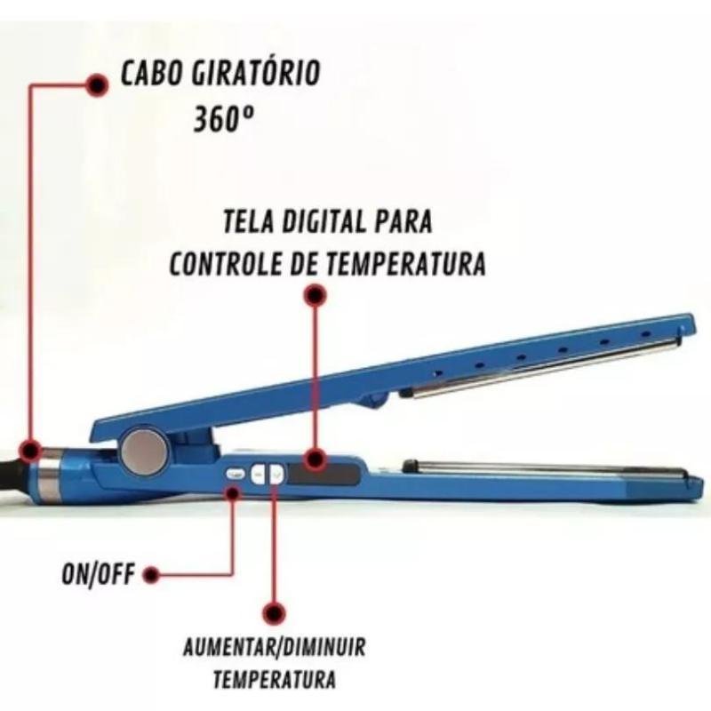 Chapinha Prancha Profissional Titanium Bivolt 110/220v 450 - 9