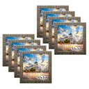 Ver imagem 1 de Kit 8 Molduras Porta Retrato 30x30 3cm Relevo Prateado