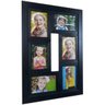 Painel De Fotos Porta Retrato Quadro 6 Fotos 10x15 Preto - 1