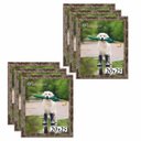 Ver imagem 1 de Kit 6 Porta Retrato Molduras 20x25 Marrom