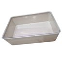 Ver imagem 2 de Caixa Organizadora 2,8 Lts com Tampa Empilhável Marmorizada:bege