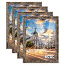 Ver imagem 1 de Kit 4 Porta Retrato Molduras 30x40 Marrom