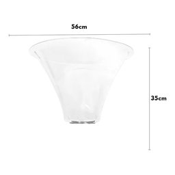 Champanheira Acrílico 33l Transparente com Tripé Alumínio – Fácil Montagem - 2