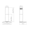 Coifa Parede CVC Slim Fogatti Vidro Curvo Inox 75cm 220V - 5