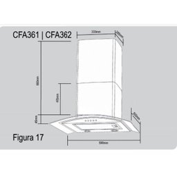 Coifa de Parede Cadence Gourmet Vidro Inox 60cm 127V CFA361-127 - 4