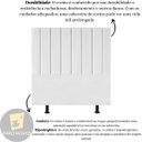 Ver imagem 5 de Cabeceira Estofada de Cama Casal Box 140 Cm Mavie Corino:branco