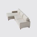 Ver imagem 4 de Sofá Chaise em Linho Off White 2,70m Viena - Home Mobily