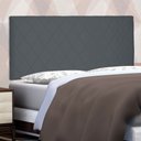Ver imagem 2 de Cabeceira Painel Queen 1,60m Esmeralda Suede Cinza - Pallazio