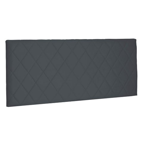 Cabeceira Painel Queen 1,60m Esmeralda Suede Cinza - Pallazio
