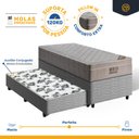 Ver imagem 3 de Cama Box com Colchão de Molas Ensacadas Ortobom Airtech Springpocket + Auxiliar de Molas Solteiro