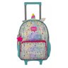 Kit Mochila Unicórnio Holográfica com Rodas e Costas com Estojo e Lancheira Clio - 6