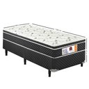 Ver imagem 2 de Cama Box Solteiro Mola Bonnel Conjugado 50cm 88x188x50 Inmetro