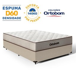 Cama Box com Colchão de Espuma D60 Double Face Force Dream - Ortobom Casal 138cm - 2