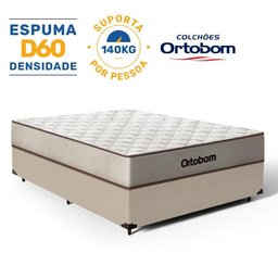 Cama Box com Colchão de Espuma D60 Double Face Force Dream Ortobom Casal 138cm - 3