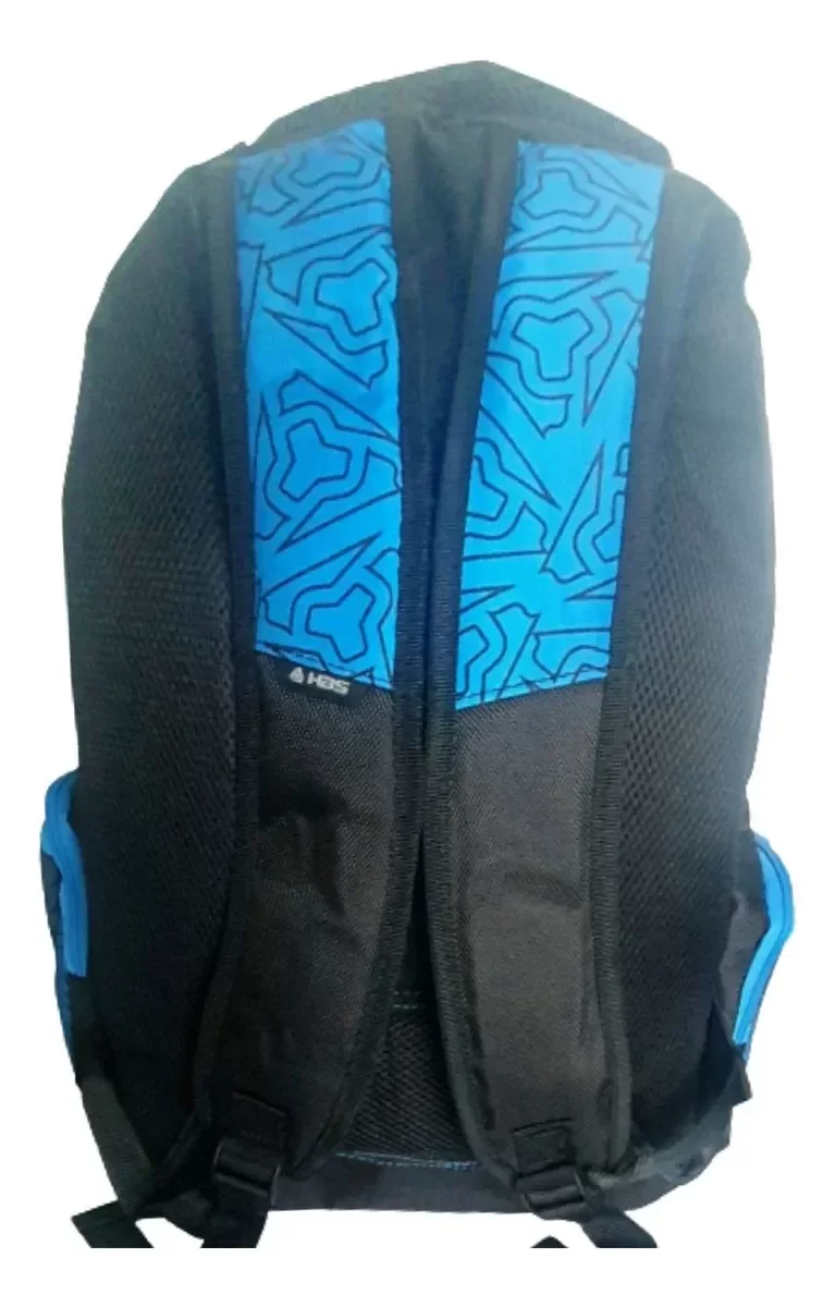 MOCHILA UNISEX LAPTOP SKATE HBS:Preto/Azul - 3