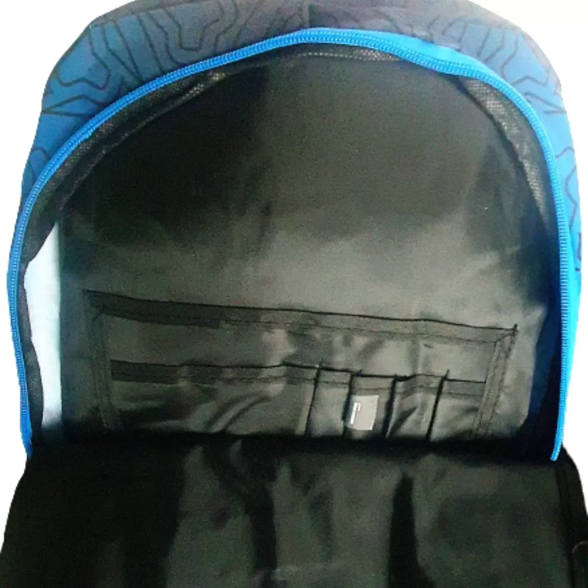 MOCHILA UNISEX LAPTOP SKATE HBS:Preto/Azul - 4